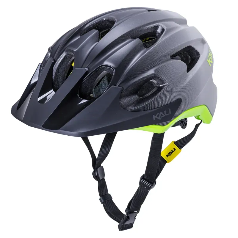 Kali Pace Helmet in Matt Black Fade/Grey/Fluo Yellow
