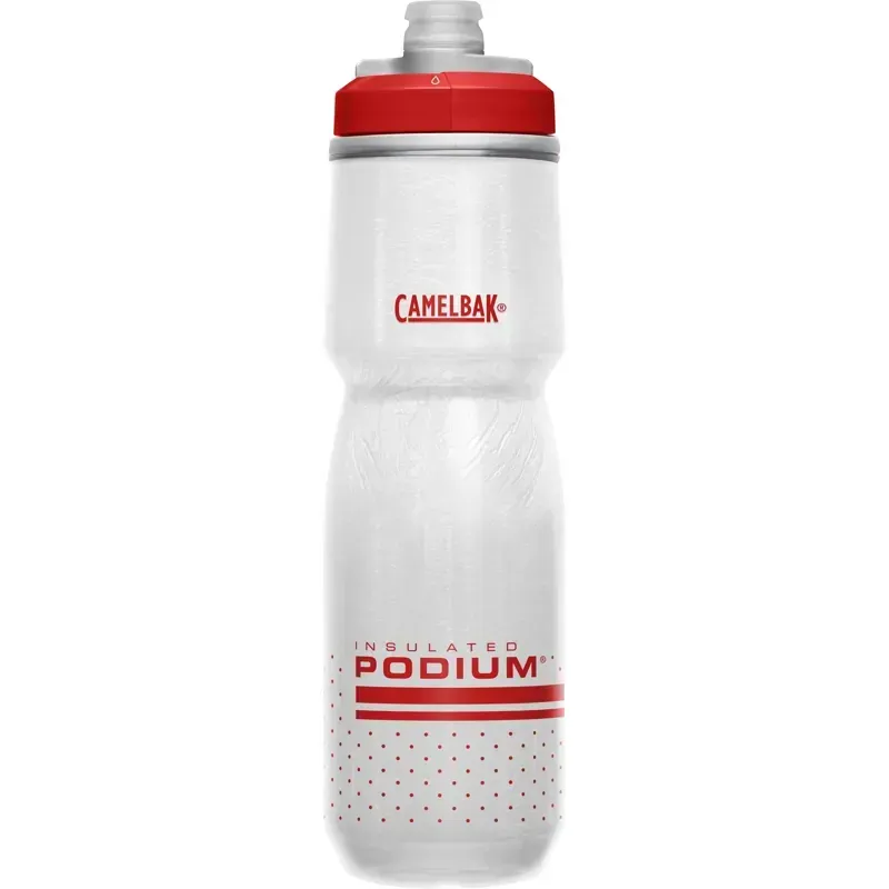 Camelbak Podium Chill Insulated Bottle 24oz Fiery Red White