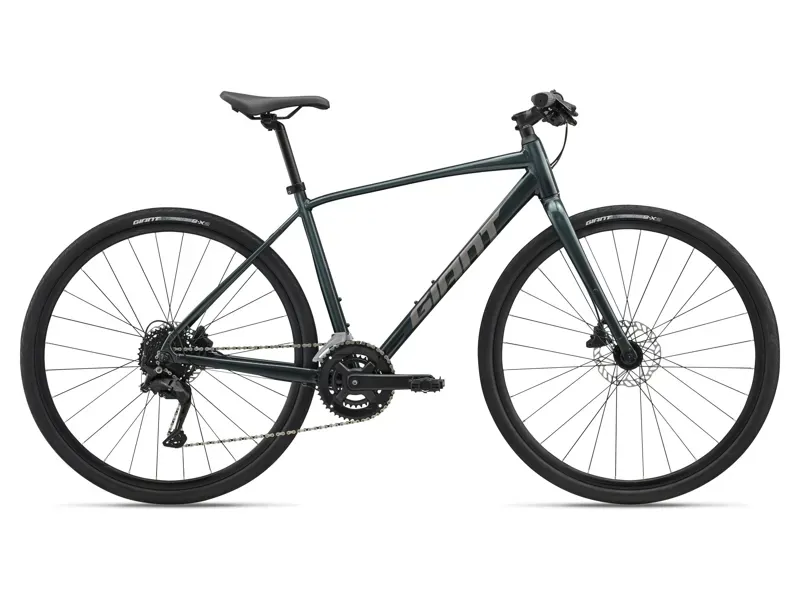Giant Escape 2 Disc Hybrid Bike in Asphalt Green