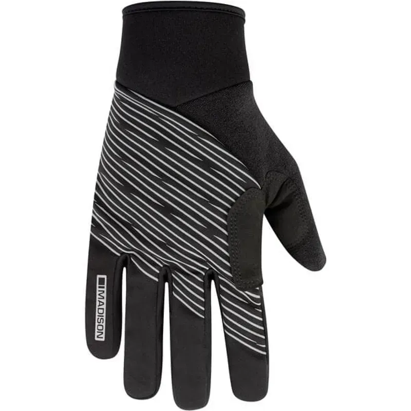 Madison Stellar Reflective Windproof Thermal Gloves in Black