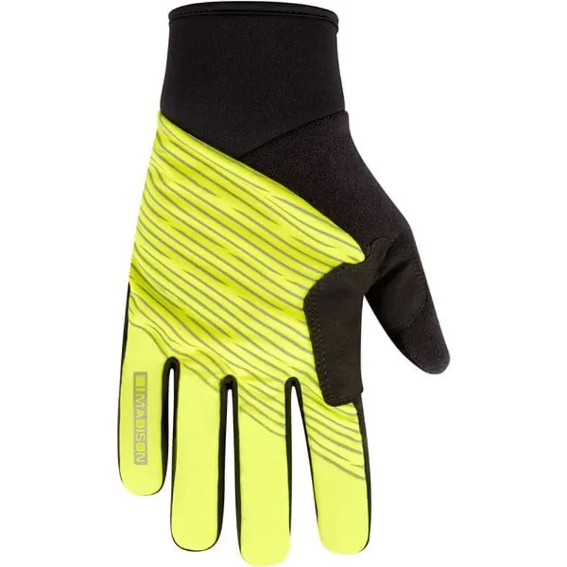Madison Stellar Reflective Windproof Thermal Gloves in Hi-Viz Yellow