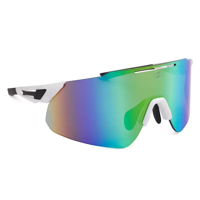 Oxford Corsa Sunglasses in White Frame/Rainbow Lens