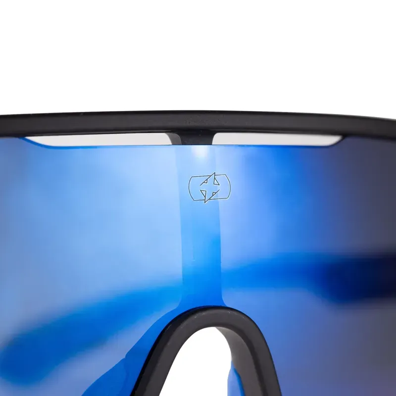 Oxford Sentiero Sunglasses in Black/Blue Lens-2