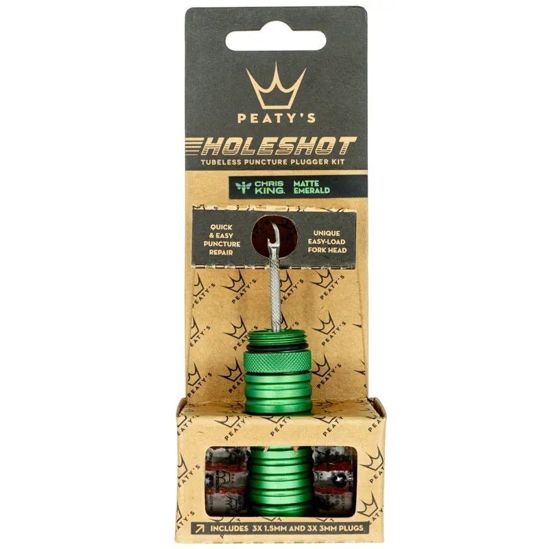 Peaty's Holeshot Tubeless Puncture Plugger Kit in Emerald