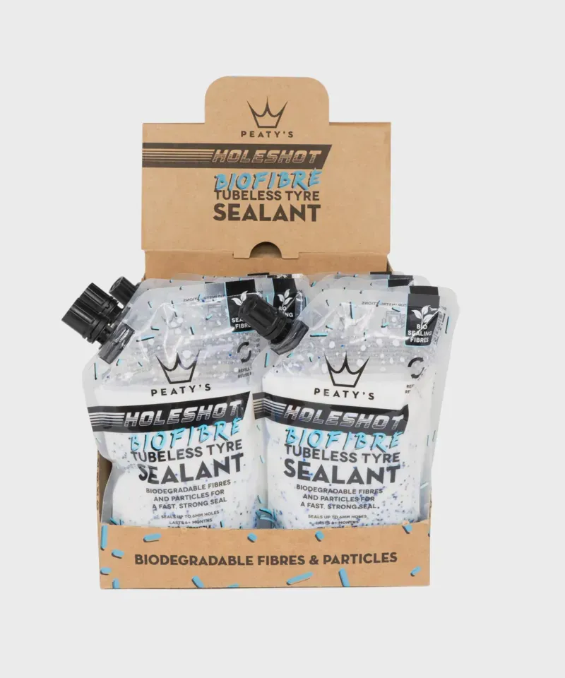 Peaty's Holeshot BioFibre Tubeless Tyre Sealant